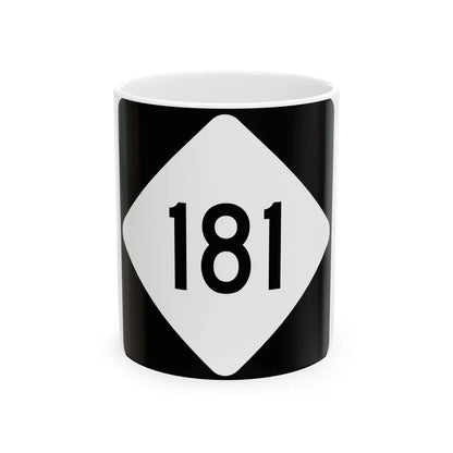 NC 181 (North Carolina) (Road Sign) White Coffee Mug 11oz - Go Mug Yourself