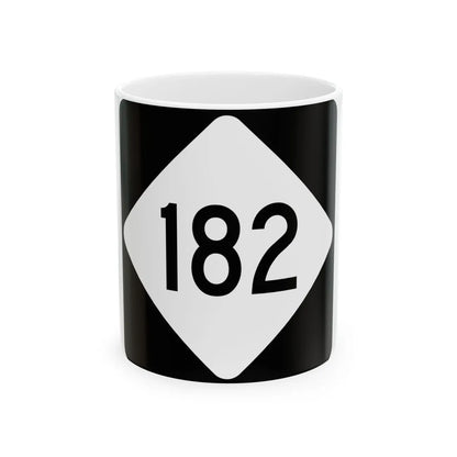 NC 182 (North Carolina) (Road Sign) White Coffee Mug 11oz - Go Mug Yourself