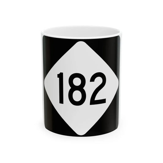 NC 182 (North Carolina) (Road Sign) White Coffee Mug 11oz - Go Mug Yourself