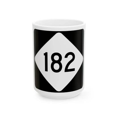 NC 182 (North Carolina) (Road Sign) White Coffee Mug 15oz - Go Mug Yourself