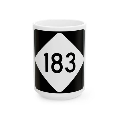 NC 183 (North Carolina) (Road Sign) White Coffee Mug 15oz - Go Mug Yourself