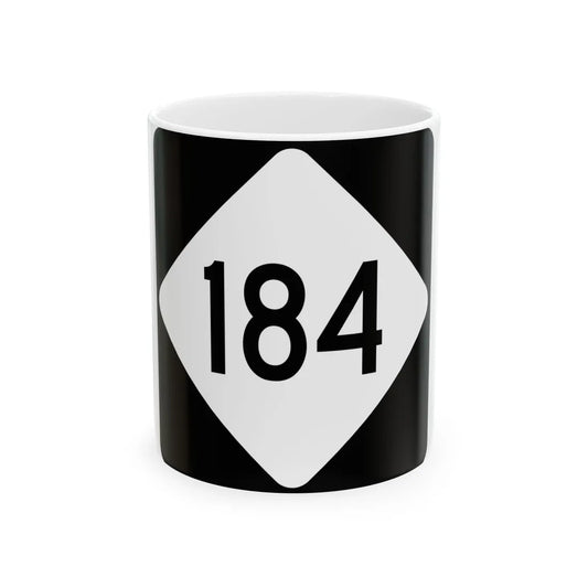 NC 184 (North Carolina) (Road Sign) White Coffee Mug 11oz - Go Mug Yourself