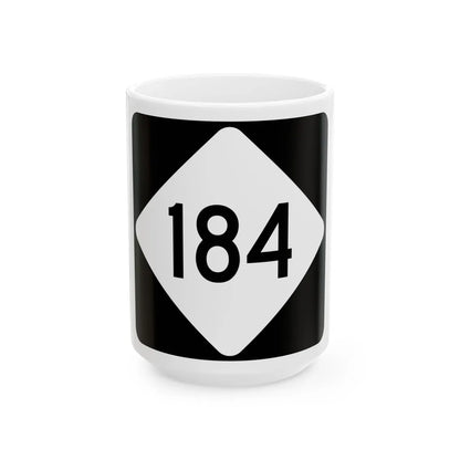 NC 184 (North Carolina) (Road Sign) White Coffee Mug 15oz - Go Mug Yourself