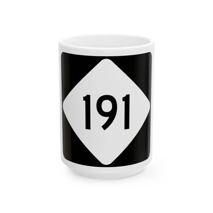NC 191 (North Carolina) (Road Sign) White Coffee Mug 15oz - Go Mug Yourself