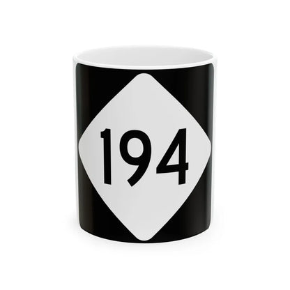 NC 194 (North Carolina) (Road Sign) White Coffee Mug 11oz - Go Mug Yourself