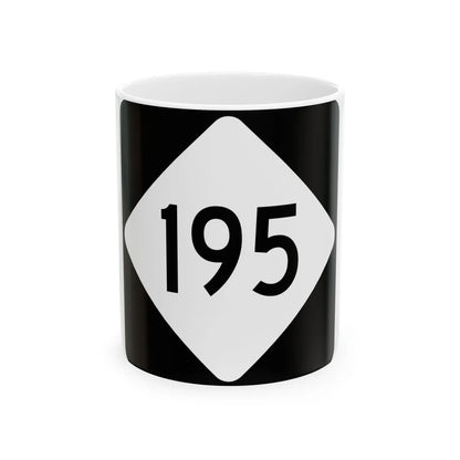 NC 195 (North Carolina) (Road Sign) White Coffee Mug 11oz - Go Mug Yourself
