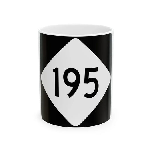 NC 195 (North Carolina) (Road Sign) White Coffee Mug 11oz - Go Mug Yourself