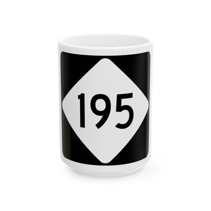 NC 195 (North Carolina) (Road Sign) White Coffee Mug 15oz - Go Mug Yourself