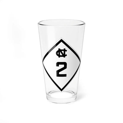 NC 2 1945 (North Carolina) (Road Sign) Pint Glass 16oz - Go Mug Yourself