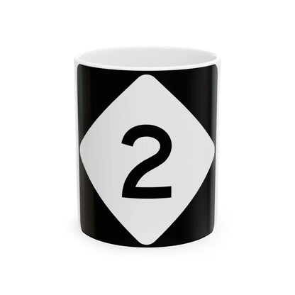 NC 2 (North Carolina) (Road Sign) White Coffee Mug 11oz - Go Mug Yourself