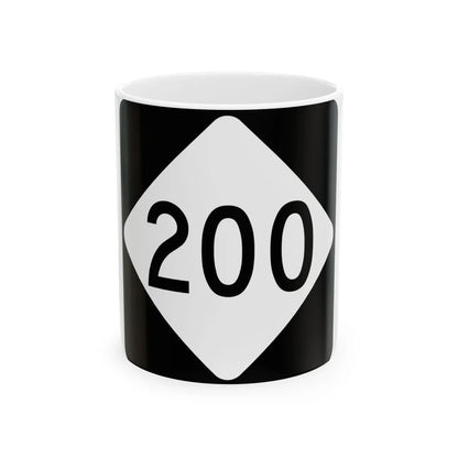 NC 200 (North Carolina) (Road Sign) White Coffee Mug 11oz - Go Mug Yourself