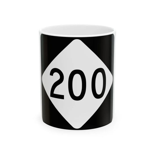 NC 200 (North Carolina) (Road Sign) White Coffee Mug 11oz - Go Mug Yourself