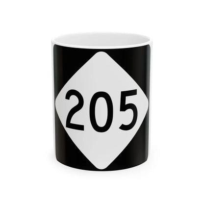 NC 205 (North Carolina) (Road Sign) White Coffee Mug 11oz - Go Mug Yourself