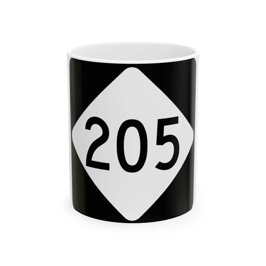 NC 205 (North Carolina) (Road Sign) White Coffee Mug 11oz - Go Mug Yourself