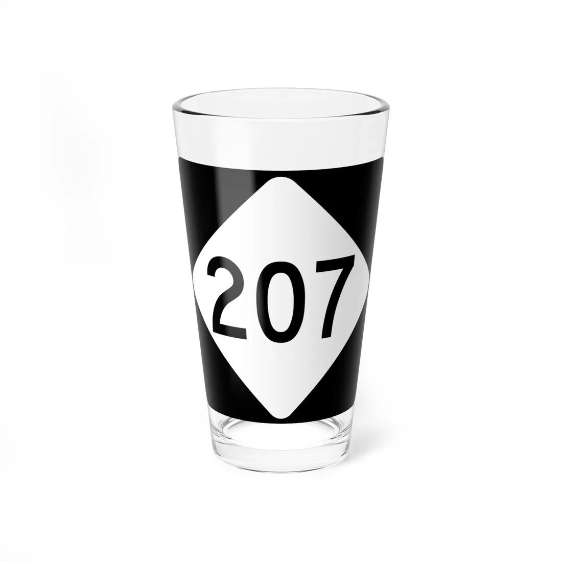 NC 207 (North Carolina) (Road Sign) Pint Glass 16oz 16oz - Go Mug Yourself