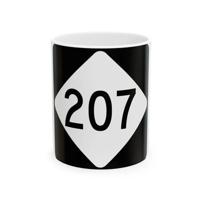 NC 207 (North Carolina) (Road Sign) White Coffee Mug 11oz - Go Mug Yourself