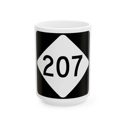 NC 207 (North Carolina) (Road Sign) White Coffee Mug 15oz - Go Mug Yourself