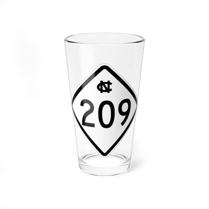 NC 209 1957 (North Carolina) (Road Sign) Pint Glass 16oz 16oz - Go Mug Yourself