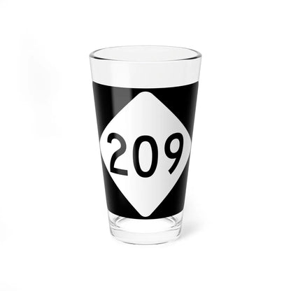 NC 209 (North Carolina) (Road Sign) Pint Glass 16oz 16oz - Go Mug Yourself