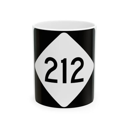 NC 212 (North Carolina) (Road Sign) White Coffee Mug 11oz - Go Mug Yourself