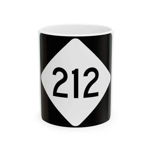 NC 212 (North Carolina) (Road Sign) White Coffee Mug 11oz - Go Mug Yourself