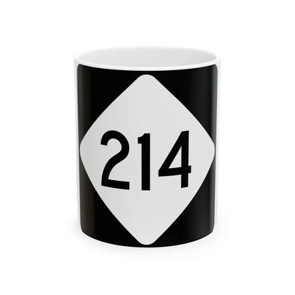 NC 214 (North Carolina) (Road Sign) White Coffee Mug 11oz - Go Mug Yourself