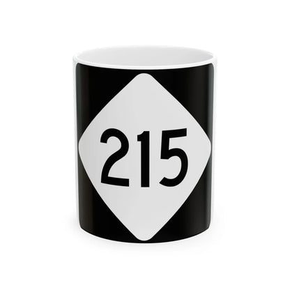 NC 215 (North Carolina) (Road Sign) White Coffee Mug 11oz - Go Mug Yourself