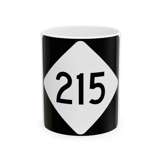 NC 215 (North Carolina) (Road Sign) White Coffee Mug 11oz - Go Mug Yourself