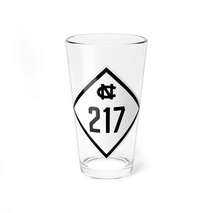 NC 217 1945 (North Carolina) (Road Sign) Pint Glass 16oz 16oz - Go Mug Yourself