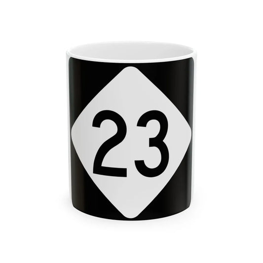 NC 23 (North Carolina) (Road Sign) White Coffee Mug 11oz - Go Mug Yourself