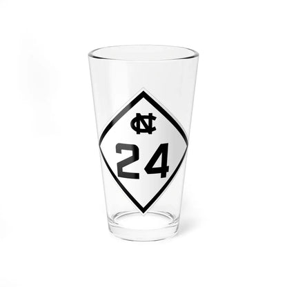 NC 24 1945 (North Carolina) (Road Sign) Pint Glass 16oz 16oz - Go Mug Yourself