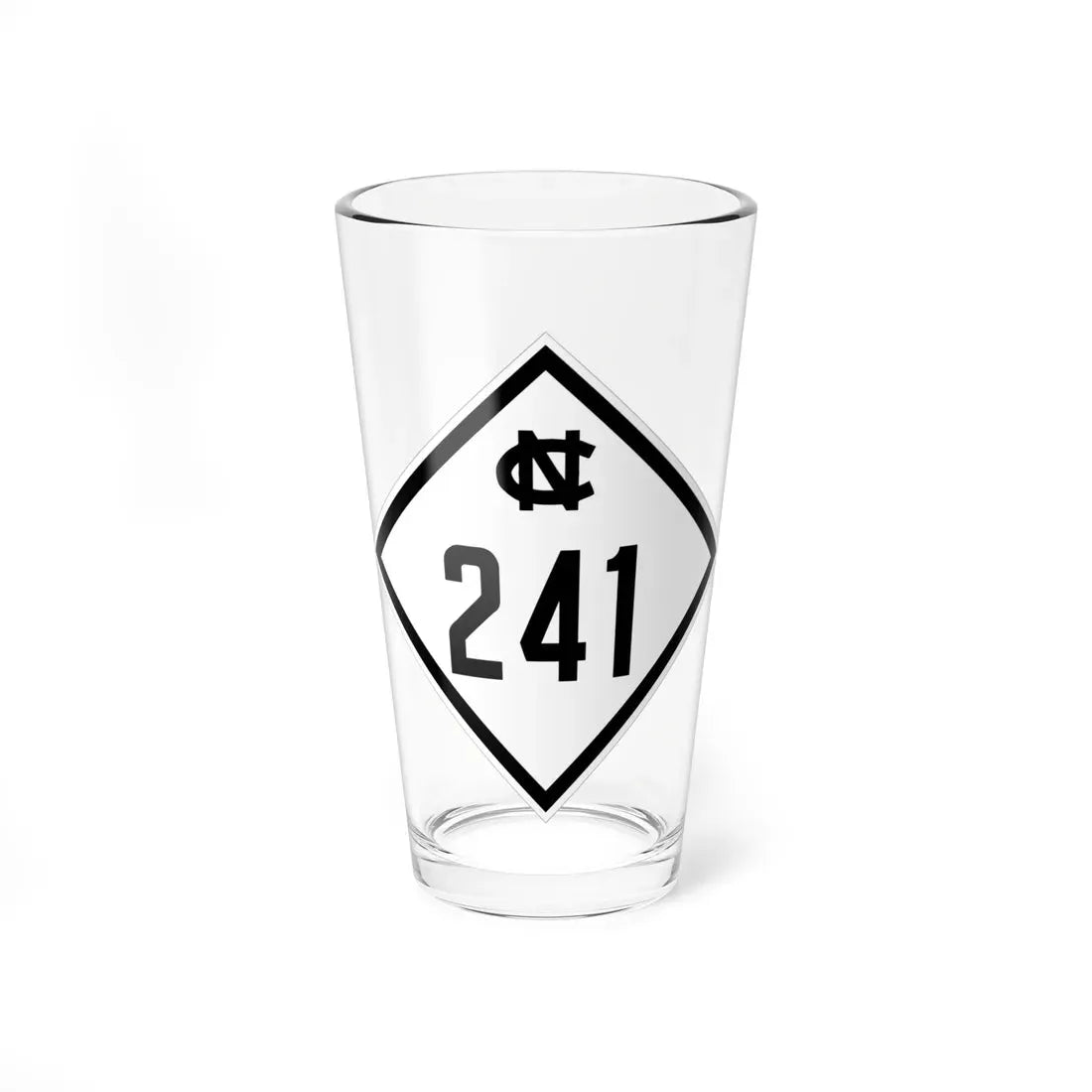 NC 241 1945 (North Carolina) (Road Sign) Pint Glass 16oz 16oz - Go Mug Yourself