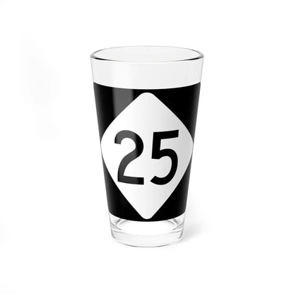 NC 25 (North Carolina) (Road Sign) Pint Glass 16oz 16oz - Go Mug Yourself