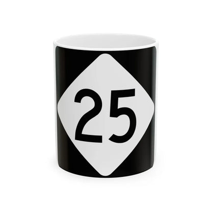 NC 25 (North Carolina) (Road Sign) White Coffee Mug 11oz - Go Mug Yourself