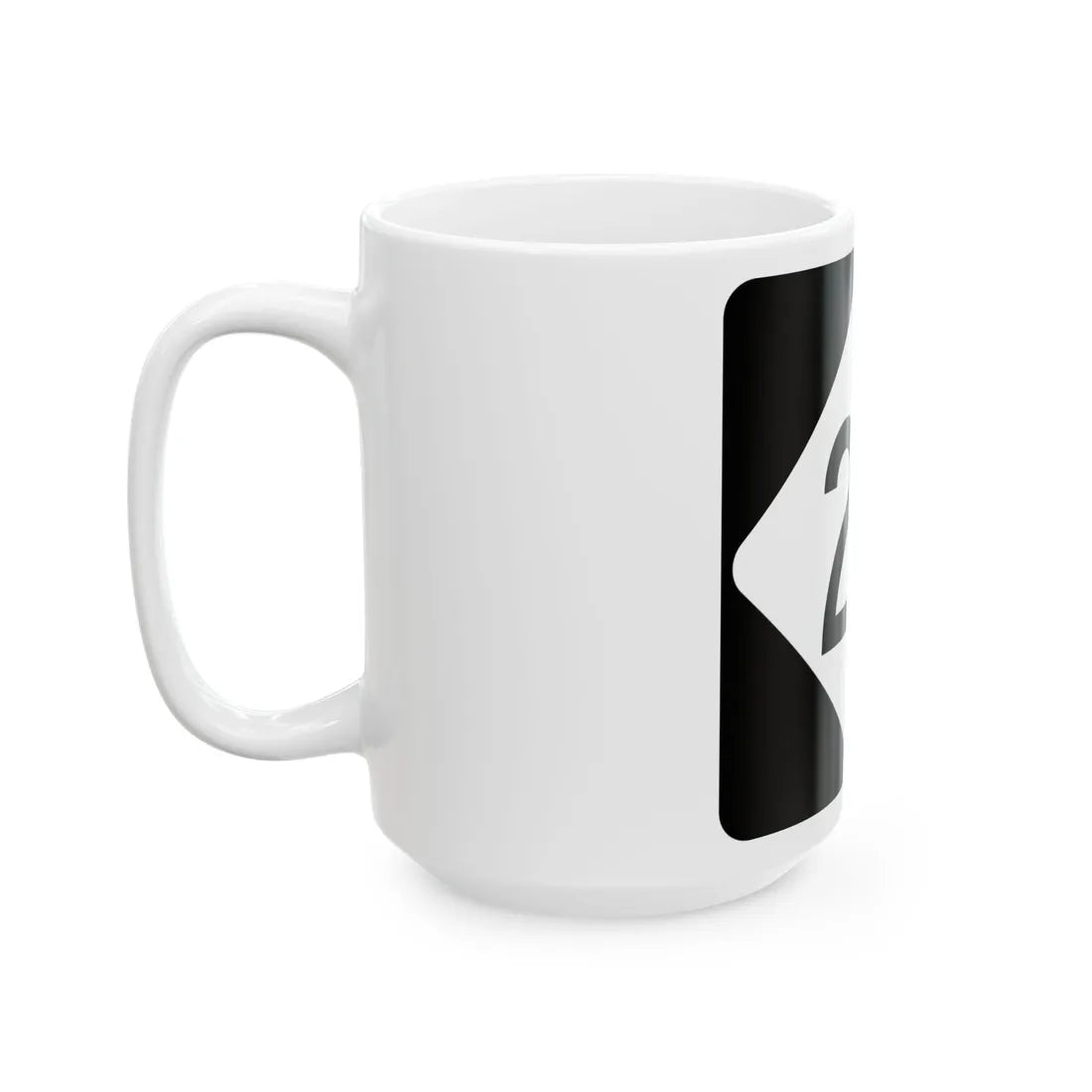 NC 25 (North Carolina) (Road Sign) White Coffee Mug - Go Mug Yourself