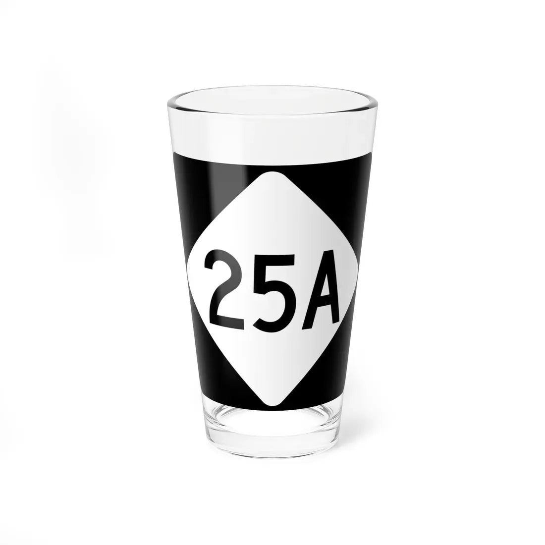 NC 25A (North Carolina) (Road Sign) Pint Glass 16oz 16oz - Go Mug Yourself
