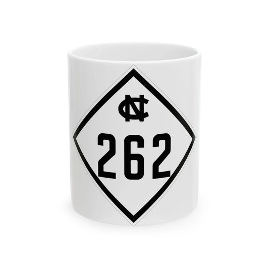 NC 262 1945 (North Carolina) (Road Sign) White Coffee Mug 11oz - Go Mug Yourself