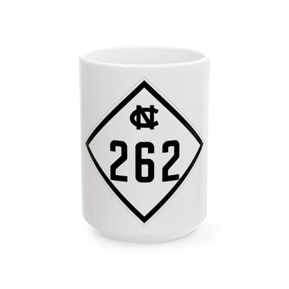 NC 262 1945 (North Carolina) (Road Sign) White Coffee Mug 15oz - Go Mug Yourself