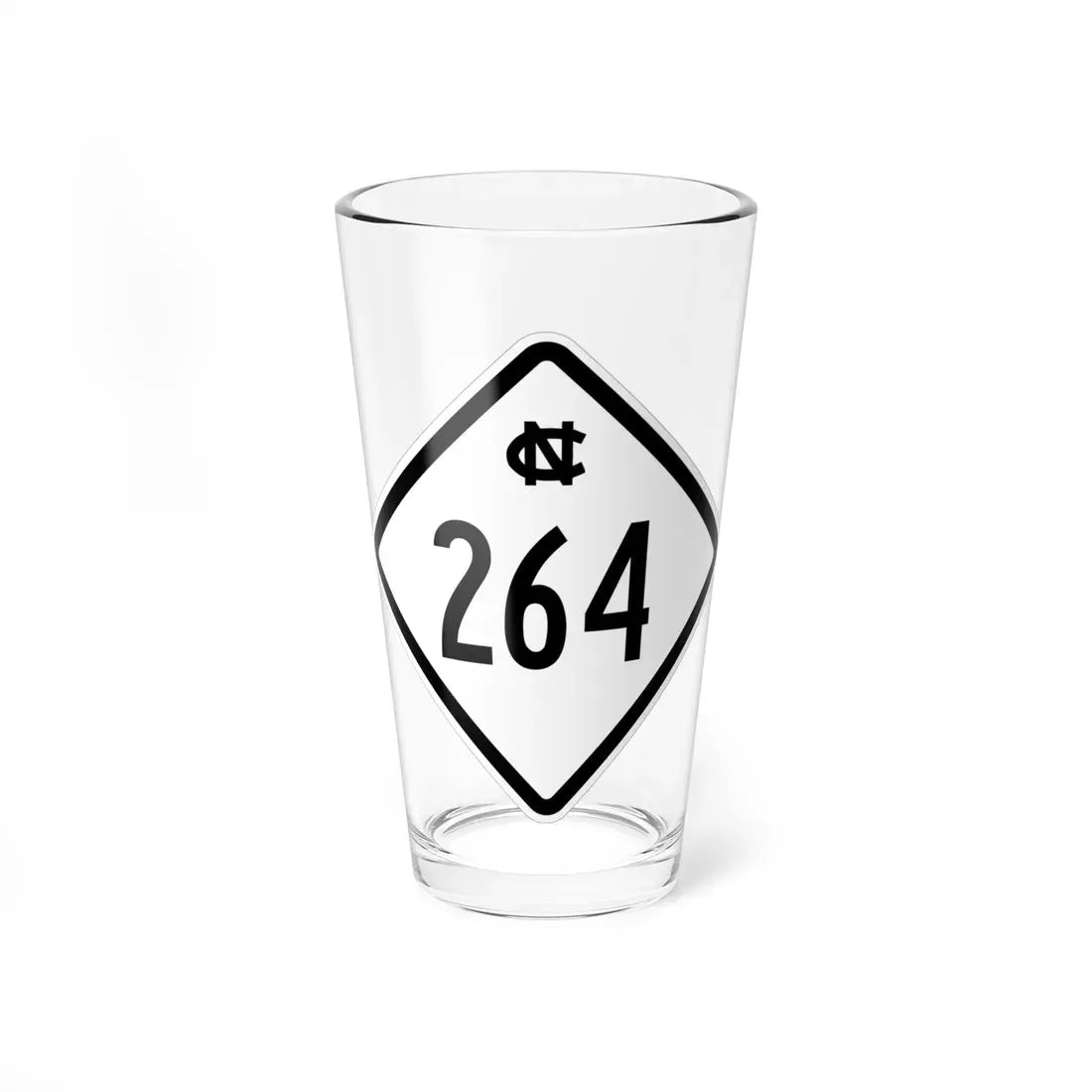 NC 264 1957 (North Carolina) (Road Sign) Pint Glass 16oz 16oz - Go Mug Yourself