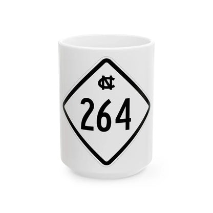 NC 264 1957 (North Carolina) (Road Sign) White Coffee Mug 15oz - Go Mug Yourself