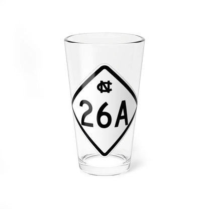 NC 26A 1957 (North Carolina) (Road Sign) Pint Glass 16oz 16oz - Go Mug Yourself
