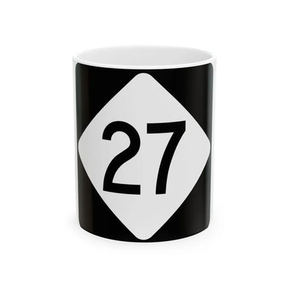 NC 27 (North Carolina) (Road Sign) White Coffee Mug 11oz - Go Mug Yourself