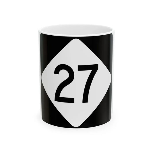 NC 27 (North Carolina) (Road Sign) White Coffee Mug 11oz - Go Mug Yourself