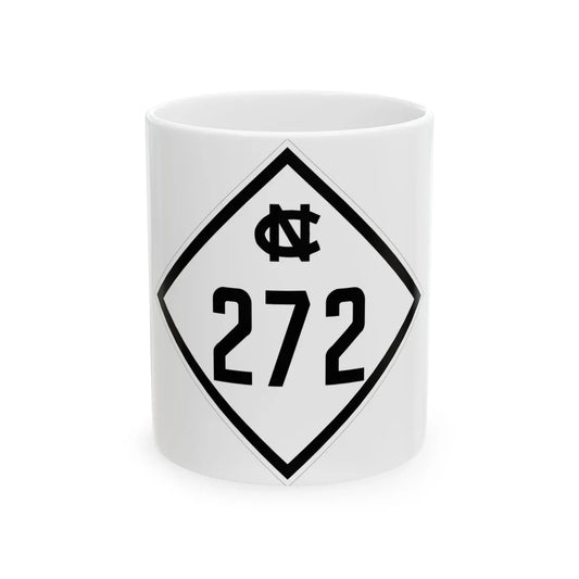 NC 272 1945 (North Carolina) (Road Sign) White Coffee Mug 11oz - Go Mug Yourself