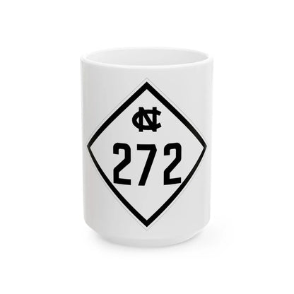 NC 272 1945 (North Carolina) (Road Sign) White Coffee Mug 15oz - Go Mug Yourself