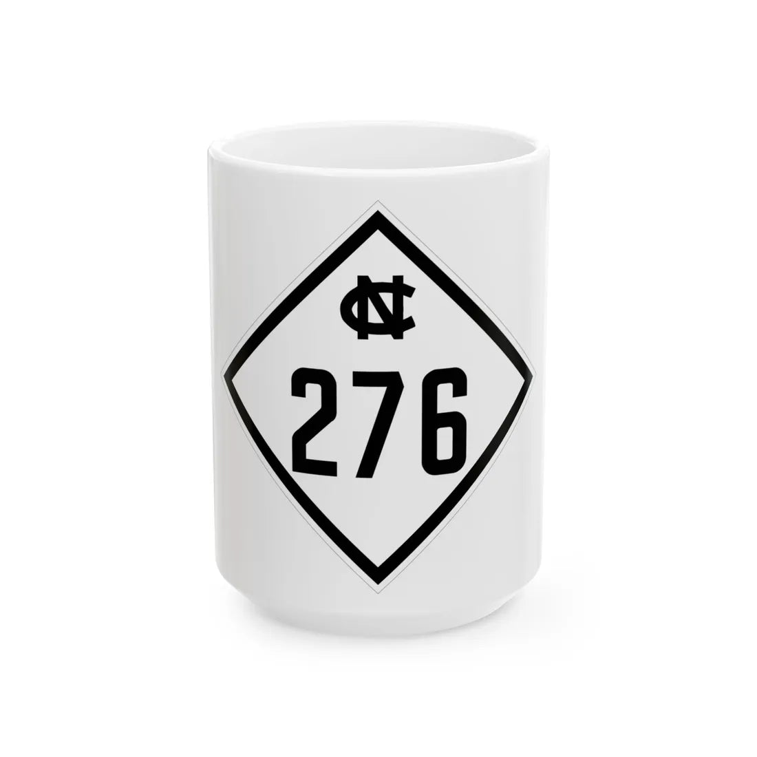 NC 276 1945 (North Carolina) (Road Sign) White Coffee Mug 15oz - Go Mug Yourself