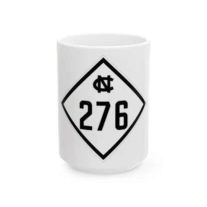 NC 276 1945 (North Carolina) (Road Sign) White Coffee Mug 15oz - Go Mug Yourself