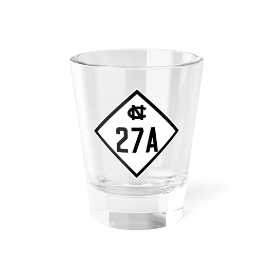 NC 27A 1945 (North Carolina) (Road Sign) Shot Glass 1.5oz 1.5oz - Go Mug Yourself