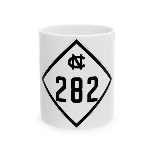 NC 282 1945 (North Carolina) (Road Sign) White Coffee Mug 11oz - Go Mug Yourself