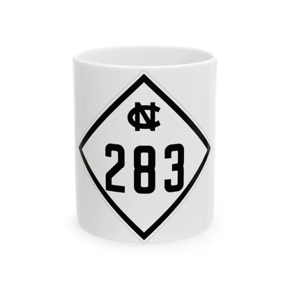 NC 283 1945 (North Carolina) (Road Sign) White Coffee Mug 11oz - Go Mug Yourself